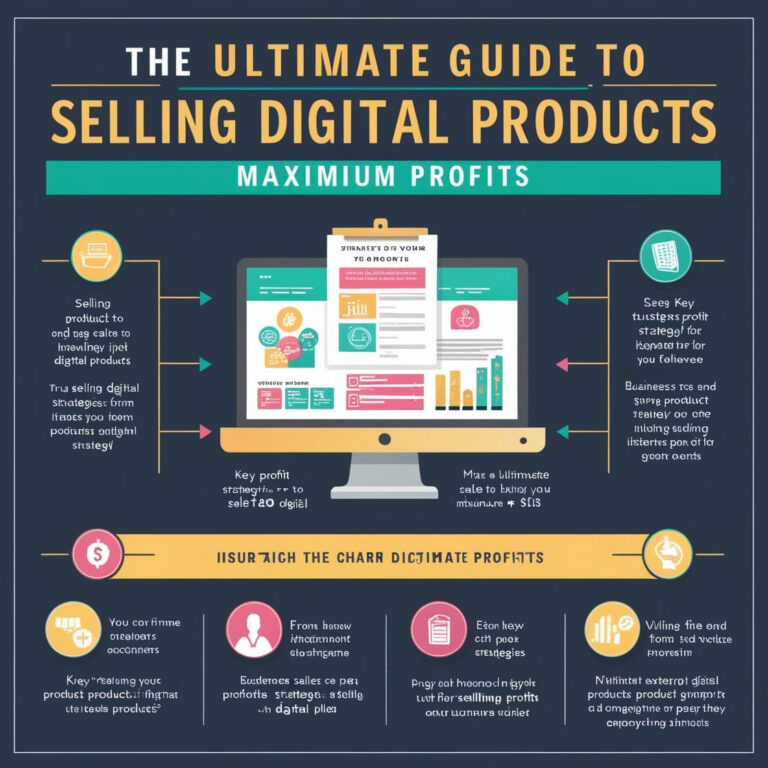 The Ultimate Guide to Selling Digital Products:  Maximum Profits